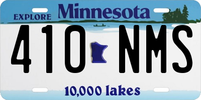 MN license plate 410NMS