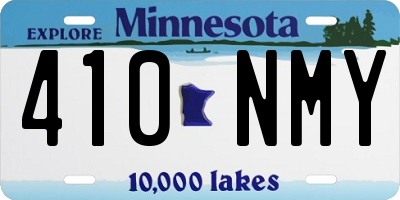 MN license plate 410NMY