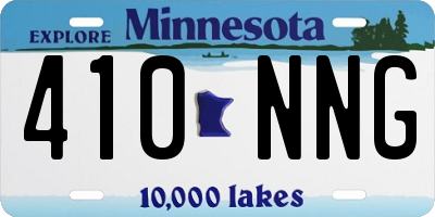 MN license plate 410NNG