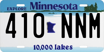 MN license plate 410NNM
