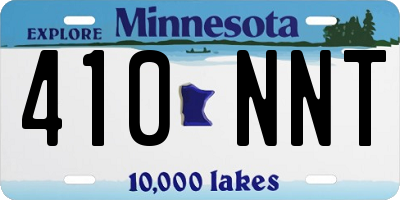 MN license plate 410NNT