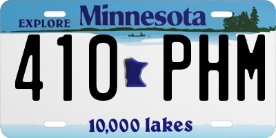 MN license plate 410PHM