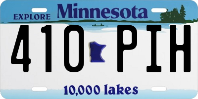 MN license plate 410PIH