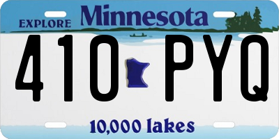 MN license plate 410PYQ