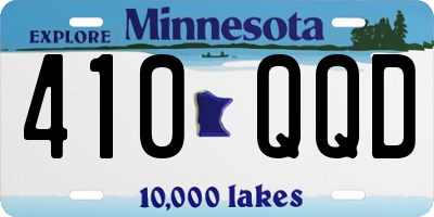 MN license plate 410QQD