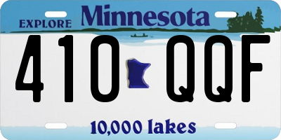 MN license plate 410QQF