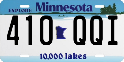 MN license plate 410QQI