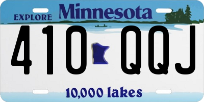 MN license plate 410QQJ