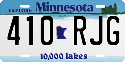 MN license plate 410RJG