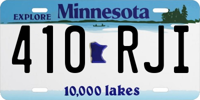 MN license plate 410RJI