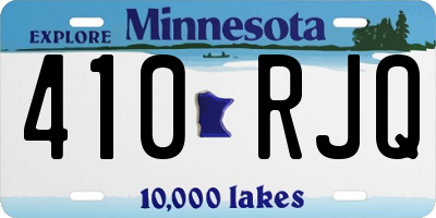 MN license plate 410RJQ