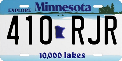 MN license plate 410RJR