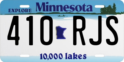 MN license plate 410RJS