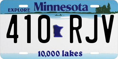 MN license plate 410RJV