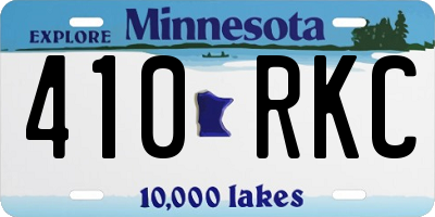 MN license plate 410RKC
