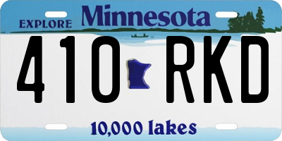 MN license plate 410RKD