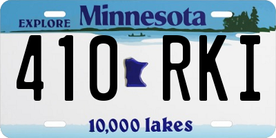 MN license plate 410RKI