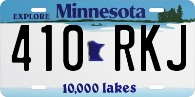 MN license plate 410RKJ