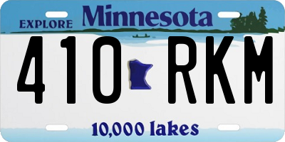 MN license plate 410RKM