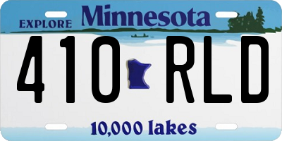 MN license plate 410RLD