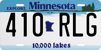 MN license plate 410RLG