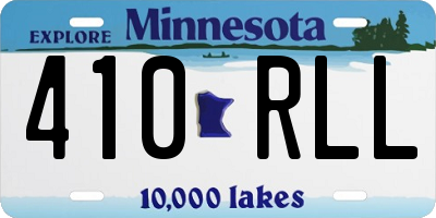 MN license plate 410RLL