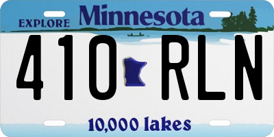 MN license plate 410RLN