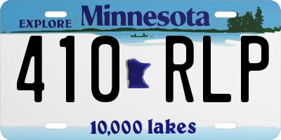 MN license plate 410RLP