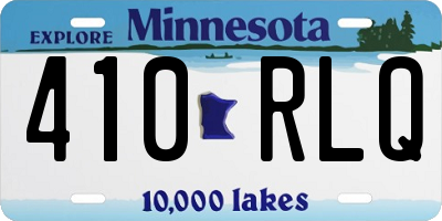 MN license plate 410RLQ