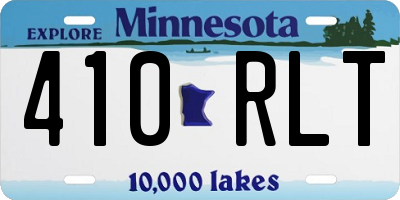 MN license plate 410RLT