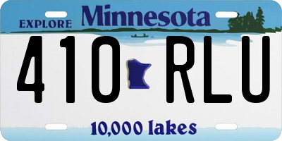 MN license plate 410RLU