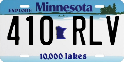 MN license plate 410RLV