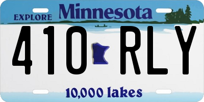MN license plate 410RLY