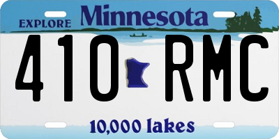 MN license plate 410RMC