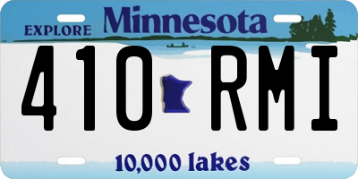 MN license plate 410RMI
