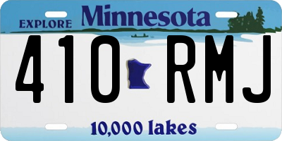MN license plate 410RMJ