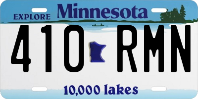 MN license plate 410RMN