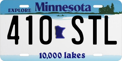 MN license plate 410STL