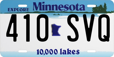 MN license plate 410SVQ