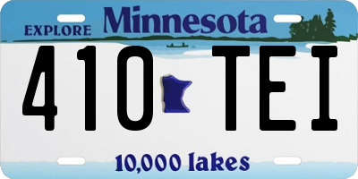 MN license plate 410TEI