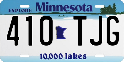 MN license plate 410TJG