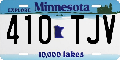 MN license plate 410TJV