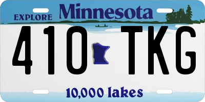 MN license plate 410TKG