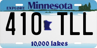 MN license plate 410TLL