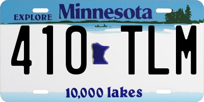 MN license plate 410TLM