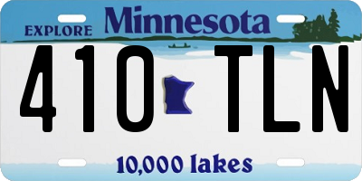 MN license plate 410TLN