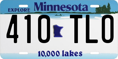MN license plate 410TLO