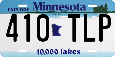 MN license plate 410TLP