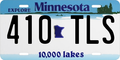 MN license plate 410TLS