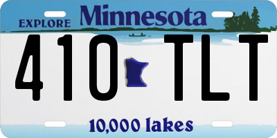 MN license plate 410TLT